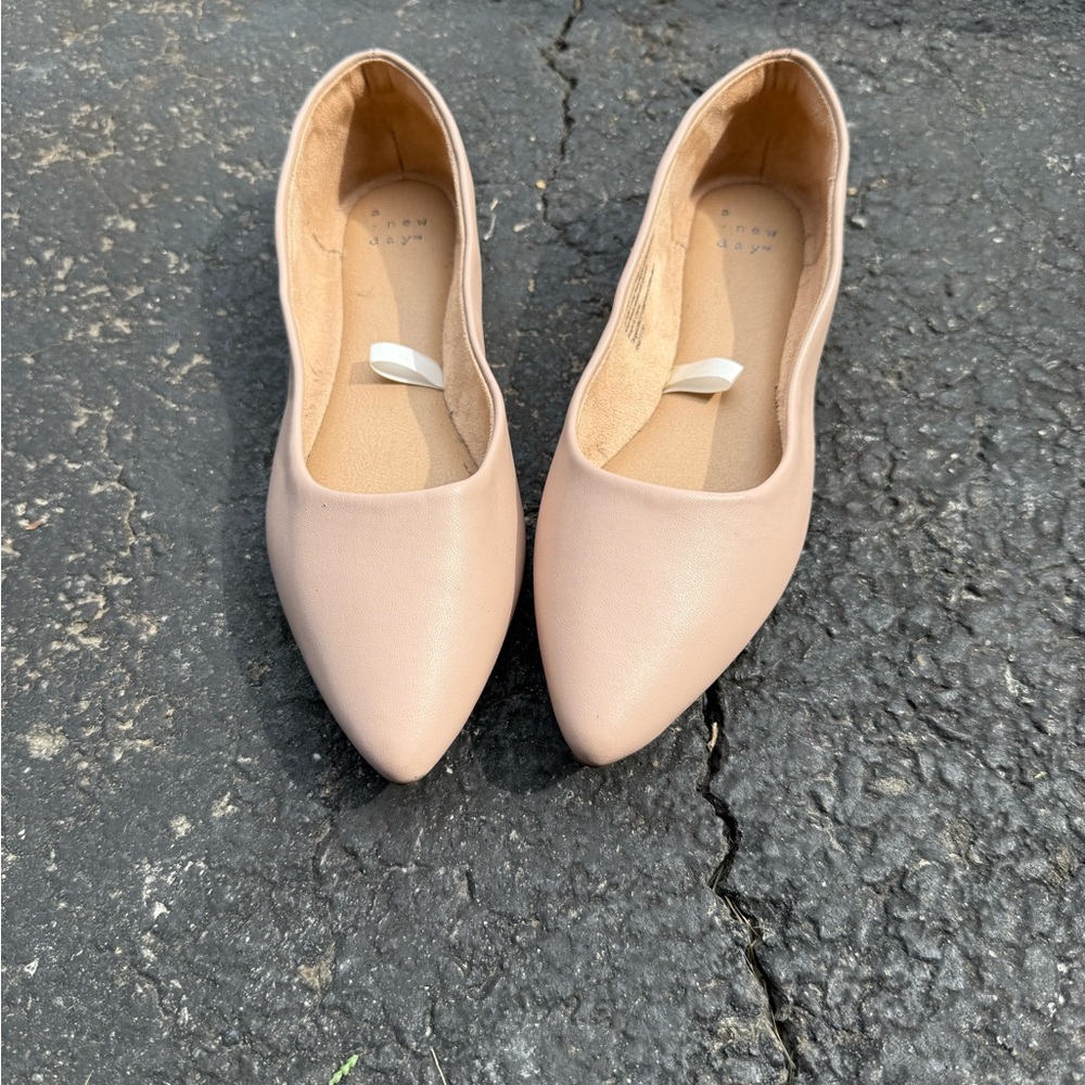 a new day Blush Pointed Flats